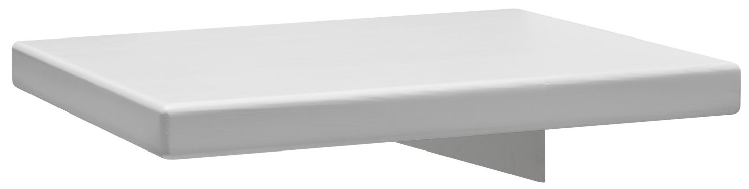 Nachttisch 1660 - Kiefer massiv, weiß lackiert weiß